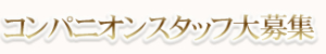 コンパニオンスッタフ大募集